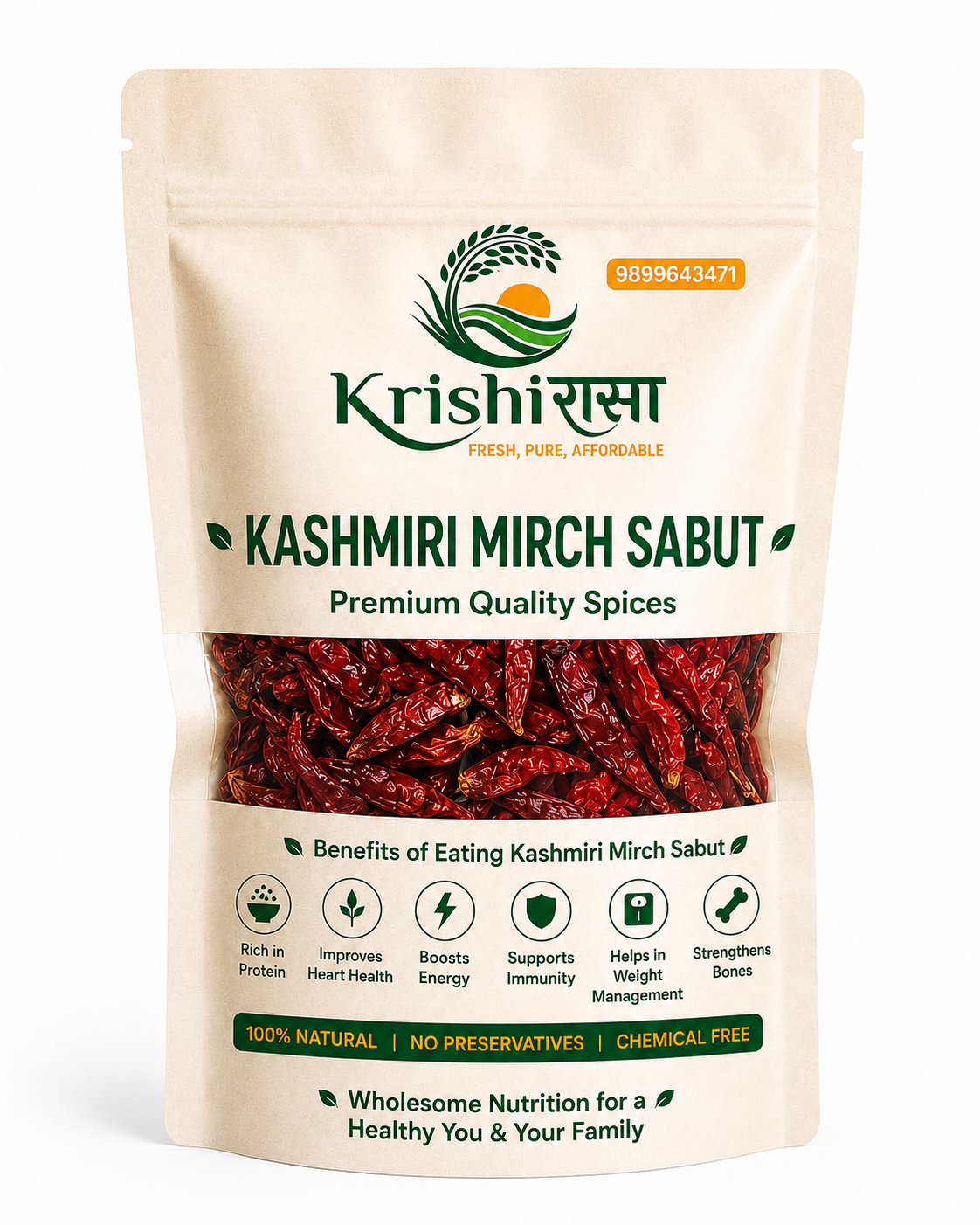 Kashmiri Mirch Sabut