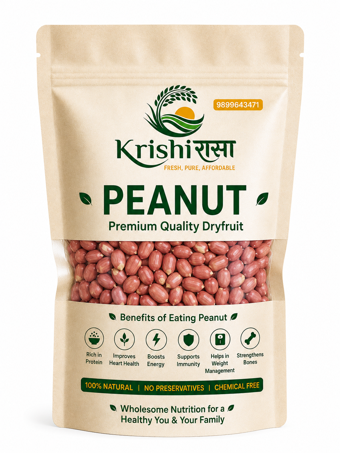 Premium Natural Peanuts (Moongfali) – Fresh, Crunchy & Protein-Rich