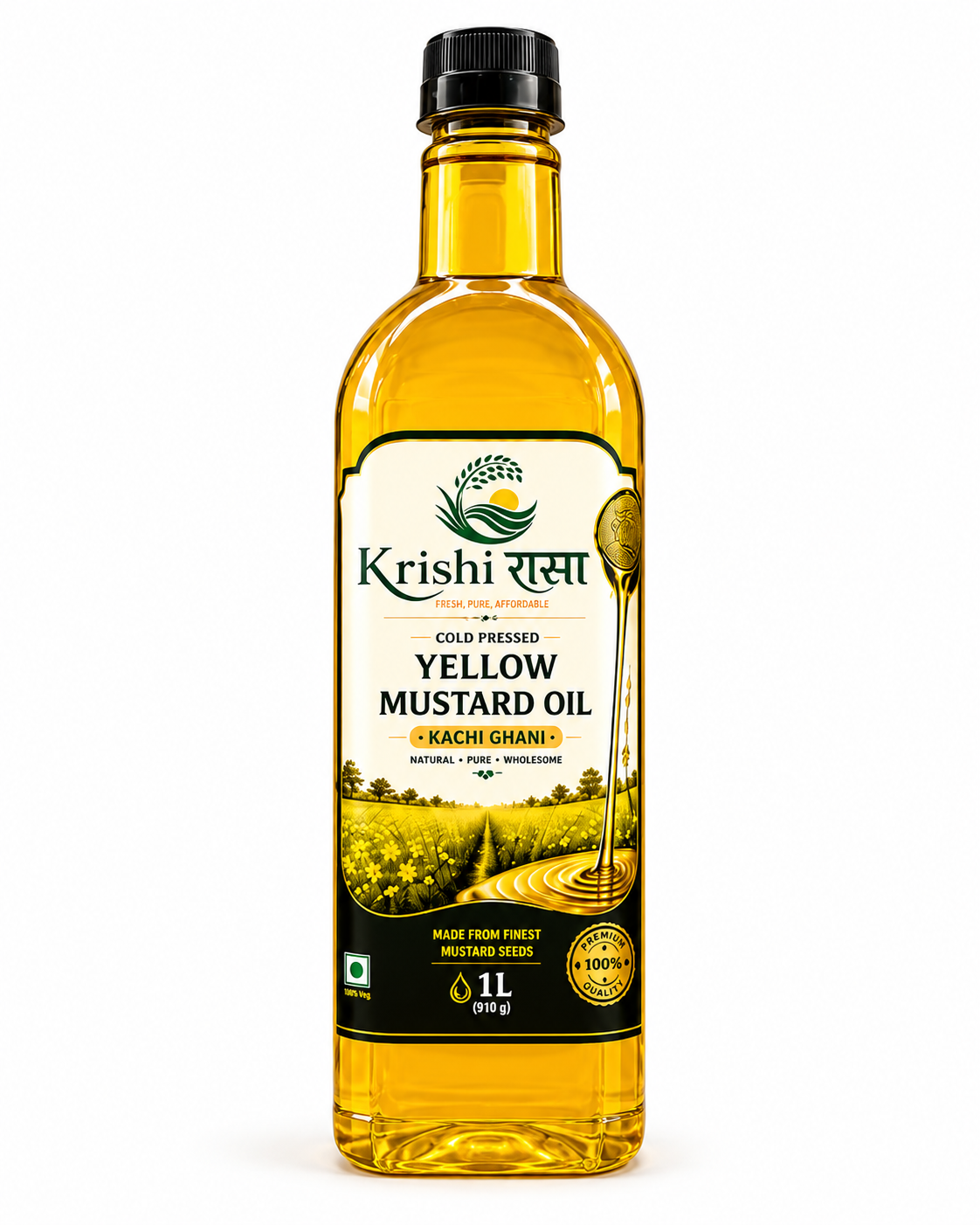 Cold Pressed Yellow Mustard Oil